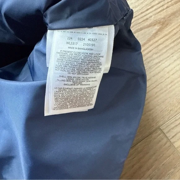 Women’s Size Small Columbia Boundless Days Print Long Down Jacket Blue Floral - Picture 9 of 9